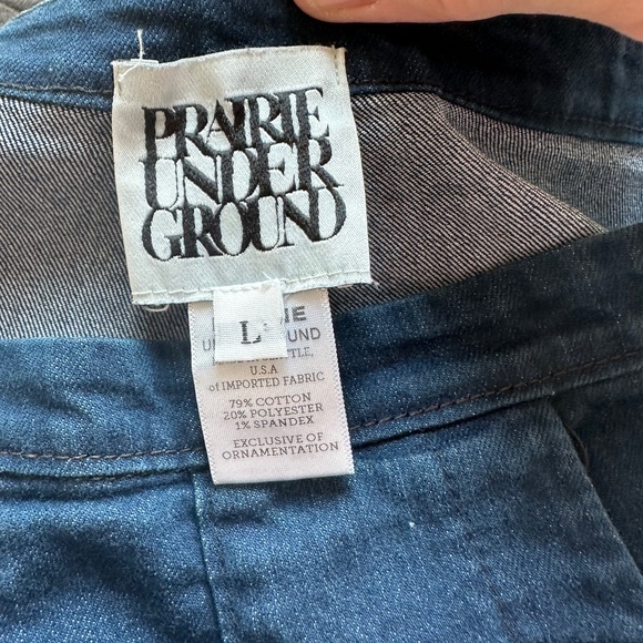 Prairie Underground Yr. Arrow Jeans, Dark Wash, Size Large - Picture 3 of 10